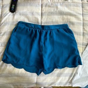 scalloped shorts